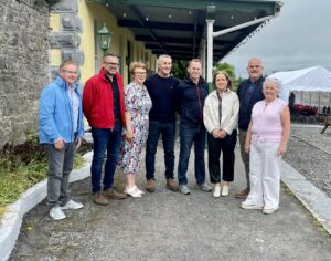 Tomás Heneghan, Cathal Duffy, Joyce Laffey, Stephen Biesty, Willie Browne, Jane Maher, Peter Maher, Maria Heneghan. Board of Ballyglunin Community Development.